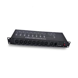 빠른 배송 최고의 품질 8CH DMX 분배기 DMX512 조명 무대 조명 신호 증폭기 분배기 8 웨이 DMX 분배기