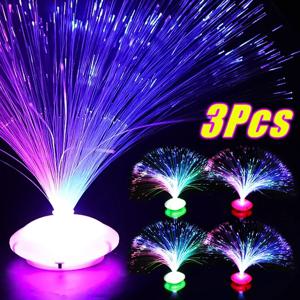 LED 광섬유 조명 다채로운 깜박이 야간 조명 랜턴, 불꽃 놀이 램프, 별이 빛나는 하늘 램프, 크리스마스 웨딩 파티 장식, 3 개, 1 개