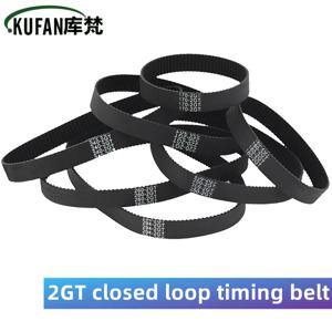 GT2 폐쇄 루프 타이밍 벨트 고무 2GT 6mm 3D 프린터 부품 110 122 158 200 280 300 400 610 852 1524mm 동기 벨트 부품