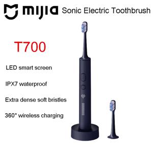 MIJIA T700 소닉 전동 칫솔 치아 미백 초음파 진동 구강 클리너 브러시 스마트 APP LED 디스플레이