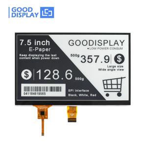 GooDisplay Raspberry Pi E-Ink 스크린 제조업체 7.5 E Paper 디스플레이(터치 스크린 포함), GDEY075T7-T01