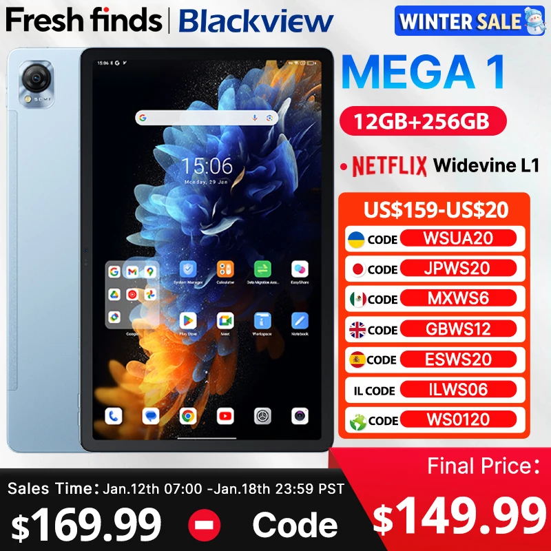 Blackview MEGA 1 태블릿 11.5