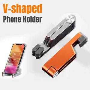 V자형 폴드 폰 홀더 데스크탑 레이지 메탈 셀 태블릿 스탠드 아이폰 17-12 프로 맥스 삼성 샤오미 스마트폰 브래킷