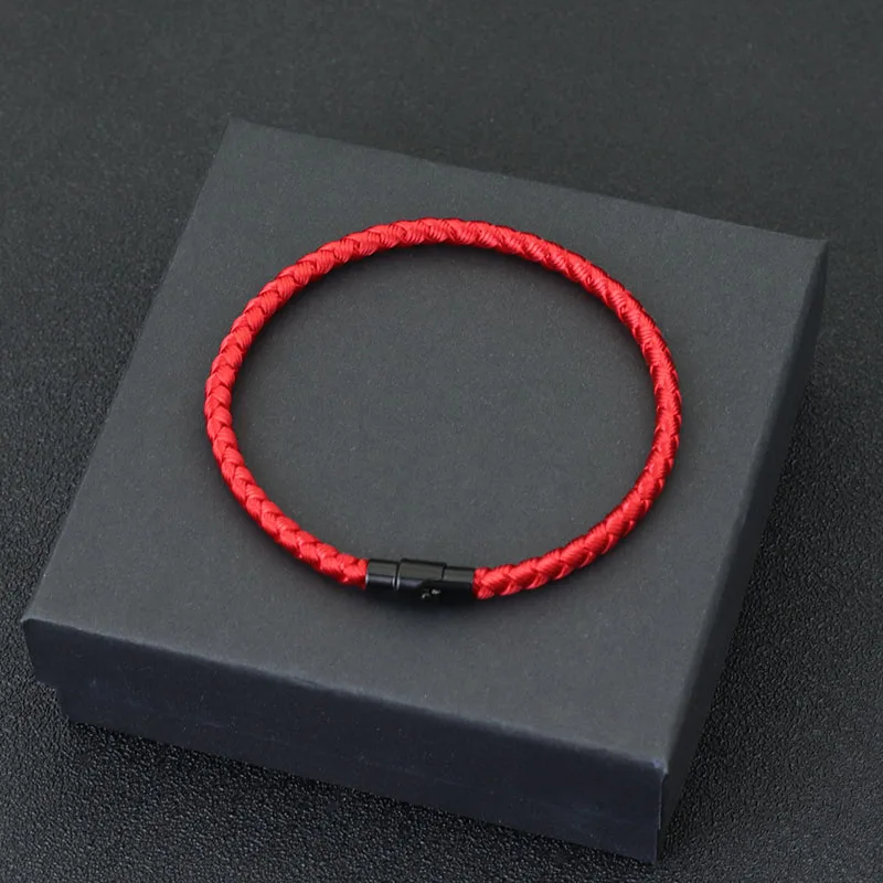 등급 A 용골 로프 팔찌 남자 Femme 럭키 레드 스레드 Braclet 유치 Mirco Magentic 커플 Braslet 부 번영 Brazalete