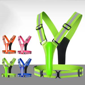 LED 러닝 조끼, USB 충전식 반사 사이클링 보안 조끼, 높은 가시성 야간 러닝, 어린이 성인용 라이딩 의류