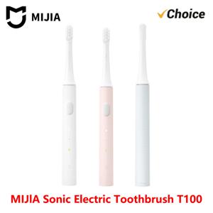 MIJIA T100 소닉 전동 칫솔 미 스마트 방수 칫솔 헤드 브러시 IPX7 충전식 USB 치아 미백용
