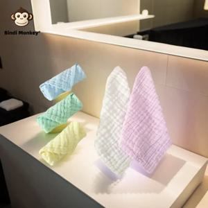 3팩/5팩 순면 거즈 아기 수건, 독특한 버블 거즈 기술, 얼굴 세척 및 손 닦기에 사용 가능, 흡수력이 뛰어나고 휴대하기 좋은 사각 수건, 가정 및 여행용으로 적합, 이상적인 선물 선택