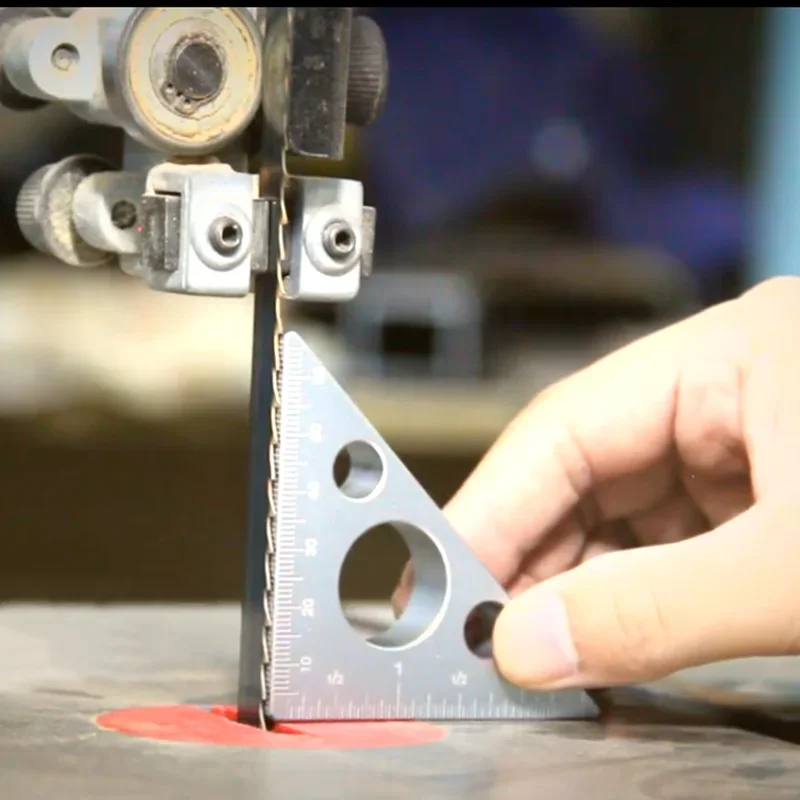 알루미늄 직각 눈금자 목공 눈금자 삼각형 눈금자 저울 기계공 목수의 사각형 높이 측정 도구 게이지