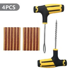 자동차 및 오토바이용 타이어 수리 키트: 고무 스트립이 포함된 튜브리스 펑크 플러그 도구, 스터딩 세트 – 자동차/오토바이 타이어 수리 도구