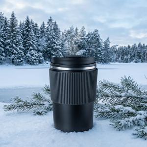 380ml/510ml 이중 스테인리스 스틸 304 커피 보온병 누수 방지 미끄럼 방지 차량용 진공 플라스크 여행용 보온컵 물병