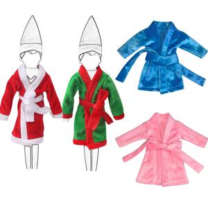 37cm 크리스마스 인형 잠옷 수면 가운 크리스마스 의류 아기 인형 의류 장난감 크리스마스 선물 목욕 가운 인형 드레스업 의류