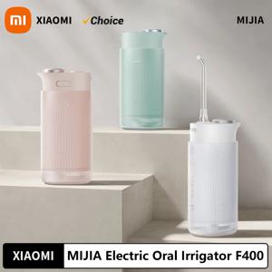 새로운 Xiaomi MIJIA 전기 구강 Irrigator F400 휴대용 물 선택 Flosser 치아 미백 치과 플라크 제거 200ML