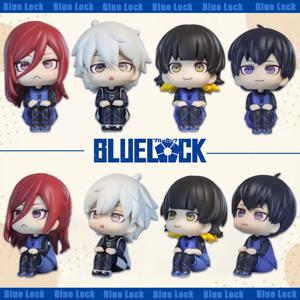 블루 락 액션 피규어 이사기 요이치 바치라 메구루 애니메이션 피규어 Q 버전 피규어 수집용 모델 어린이 장난감 인형 선물