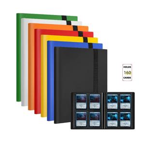 160포켓 초대형 트레이딩 카드 바인더 - 내구성 있는 PP 소재, 게임 및 수집용 카드 보호 앨범