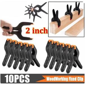 10pcs 2 인치 스프링 클램프 DIY 목공 도구 목공 스프링 클립 사진 스튜디오 배경에 대 한 플라스틱 나일론 클램프