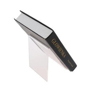 투명 아크릴 책 전시대 - 다각도 조절 가능한 사진 프레임, 브로셔 홀더, 테이블탑 선반용 아트워크 정리함