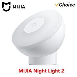 Xiaomi MIJIA Led 유도 야간 조명 2 램프 조정 가능한 밝기 적외선 스마트 인체 센서(자석 베이스 포함)