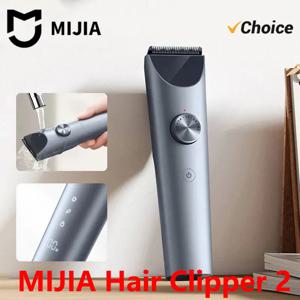 샤오미 미지아 헤어 클리퍼 2 헤어 트리머 전문가용 수염깎이 IPX7 방수 무선 이발기 미지아 클리퍼 2