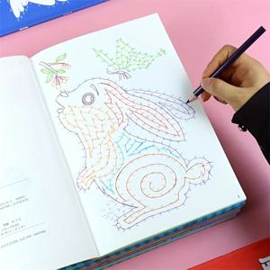 44가지 복잡한 패턴+답변, 디지털 연결 드로잉 북, 3가지 다른 난이도, 집중력 및 인내심 훈련 ﻿