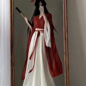 중국어 Hanfu Jurk Vrouwen 할로윈 카니발 코스프레 Kostuum Oude Traditionele Hanfu bule Kostuum 멋진 드레스 플러스 사이즈