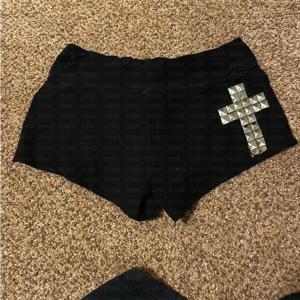 2025 여름 새로운 유럽과 미국 여성의 Y2K 인쇄 슬림 맞는 매운 소녀 캐주얼 스포츠 반바지 비치 Drawstring 반바지