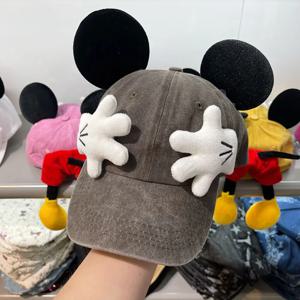 여자 귀여운 만화 마우스 귀 야구 모자 애니메이션 Duckbill 스타일 Y2K 야외 패션 선 스크린 양산 여성을위한 유행 모자