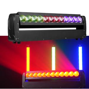 1/2/4PCS 200W 2면 빔 커튼 및 스트로브 360 ° 무한 회전 LED 무빙 헤드 DJ 바 무대 효과 조명