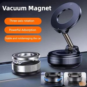 초강력 자석 휴대폰 거치대 접이식 디자인 360도 °   조절 가능한 진공 차량 거치대, 자동차 책상 욕실용 휴대폰 홀더