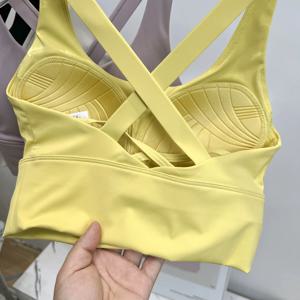 충격 방지 고강도 운동 피트니스 브라 올인원 컵 러닝 모아 요가 뷰티 백 통기성 스포츠 브라 여성용