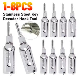 락픽킹 락 디코더 SS001Pro O-링 픽업 키트 잠금 해제 도구 키 디코더 정밀 훅 도어 유지보수 수리 도구