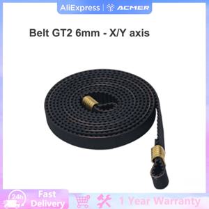 GT2 벨트 6mm 폭 동기 벨트 길이 5M 컨베이어 벨트 풀리 키트 (CNC 레이저 조각기 부품 X/Y축, ACMER P1/P2용)