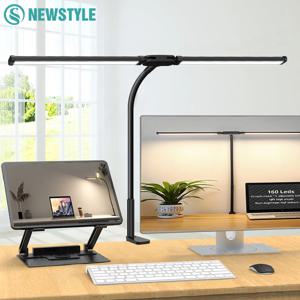 LED 눈 보호 컴퓨터 모니터 데스크 램프 10단계 조광 3색 모드 유연한 LED 아키텍트 테이블 라이트 독서등 가정용