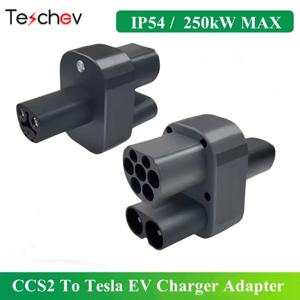 테세브 CCS2-테슬라 EV 충전 어댑터 CCS2 콤보, 테슬라 컨버터 250A 1000V 전기차 DC 고속 충전소용