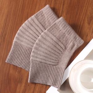 100% 순수 양모 줄무늬 탄성 무릎 보호대, 겨울 아늑한 열 무릎 보호대 슬리브, 여성 및 남성을위한 압축 스포츠 무릎 워머