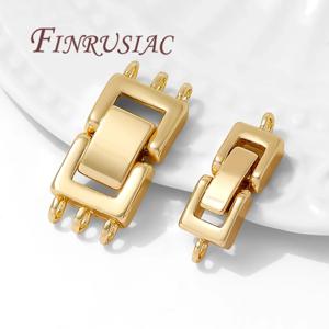 18K 금도금 1/3열 진주 클래스프 (쥬얼리용), 패션 목걸이 팔찌 클래스프 부속품, 커넥터 액세서리 DIY 재료