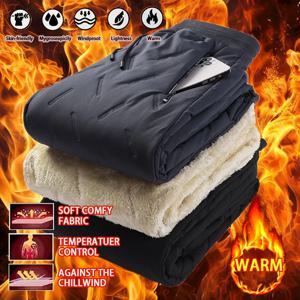 남성용 두꺼운 플리스 배기 팬츠 셰르파 안감 방수 스웨트팬츠 방풍 캐주얼 팬츠 양털 따뜻한 활동용 바지