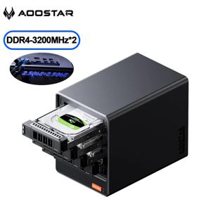 AOOSTAR 미니 PC Nas WTR PRO R7 5825u 윈도우 11 프로 미니 PC 16/32GB DDR4 512GB/1T 2.5/3.5인치 HDD * 4 지원 데스크탑 컴퓨터
