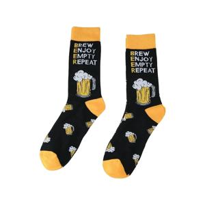 1 쌍 블랙 맥주 유리 양말 참신하고 창의적이며 편안하고 통기성이 좋은 남성용 양말 맥주 애호가, 맥주 액세서리에 적합