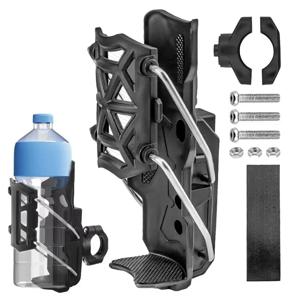 조정 가능한 오토바이 자전거 컵 홀더 핸들 바 물병 자전거 마운트 32-77mm 할리 혼다 스즈키 야마하, 가와사키 KTM