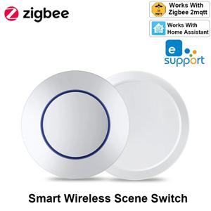 Ewelink Zigbee 스위치 푸시 장면 버튼 스위치 무선 원격 켜기 끄기 키 컨트롤러 시나리오 스위치 지원 홈 어시스턴트