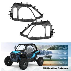 소프트 어퍼 도어 Polaris RZR XP Turbo 2016-2023, 향상된 Visio를 위한 2인승 방수 소프트 캡 인클로저 어퍼 도어