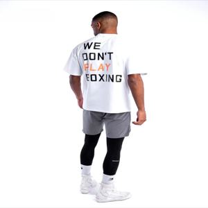 남성 패션 2025 신상 복싱 브랜드 BOXRAW 우리는 복싱을 하지 않는다 프린트된 복싱 2025 신상 핫 티셔츠 오버사이즈 코튼