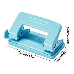 금속 이중 구멍 원형 펀치 - 학교 및 사무실용 DIY 펀칭 도구 및 제본 보조기구