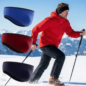 여성과 남성을 위한 겨울 폴라 플리스 헤어 밴드 따뜻한 귀마개 모자 추운 날씨를 위한 세련된 액세서리