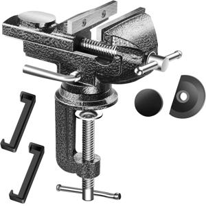 전문가용 바이스 테이블, 360도 °   회전 작업 클램프온 바이스 홀더 유니버설 데스크탑 바이스 수리 목공 보석 제작 수공구