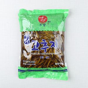 먹판사 하늘초 고추지4kg 1개 짜지않고 입안이 깔끔해지는 절임반찬