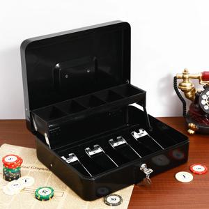 1세트 금고형 현금함, 금속 재질, 잠금 기능, 소규모 사업체 계산대 서랍용, 대용량