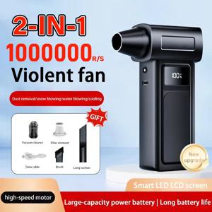 Xiaomi 1000000RPM 터보 제트 송풍기 전기 강력한 공기 송풍기 휴대용 먼지 청소기 USB 충전 65 메터/초 브러시리스 제트 송풍기