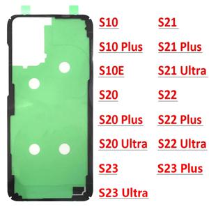 뒤 배터리 커버 도어 스티커 접착 테이프 삼성 S10 S10E S20 S21 S22 S23 Plus Ultra Fe 방수