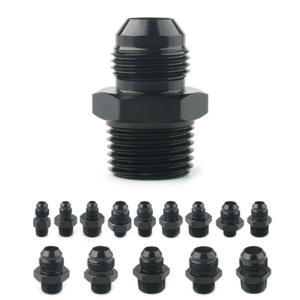 AN4 AN6 AN8 AN10 AN12 ~ 1/8 1/4 3/8 1/2 3/4 NPT 오일 냉각 어댑터 범용 스트레이트 연료 호스 어댑터 파이프 나사 피팅